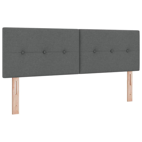 vidaXL Headboard Height Adjustable Manual Dark grey 160 cm Fabric