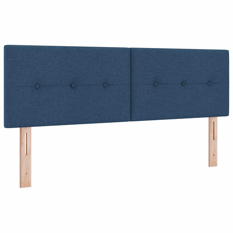 vidaXL Headboard Height Adjustable with Headboard Blue 160 cm Fabric