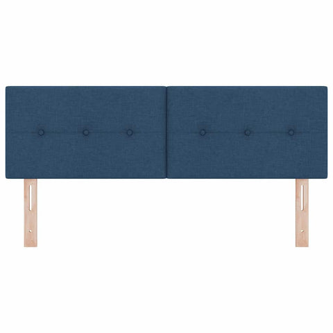 vidaXL Headboard Height Adjustable with Headboard Blue 160 cm Fabric