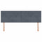 vidaXL Headboard Wall-mounted with Headboard Dark grey 160 cm Velvet