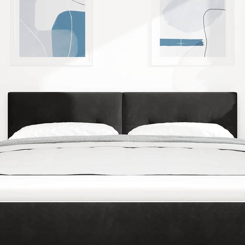 vidaXL Headboard Wall-mounted with Headboard Black 160 cm Velvet
