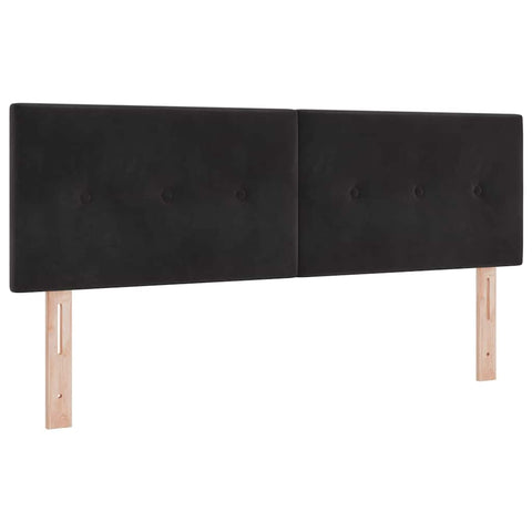 vidaXL Headboard Wall-mounted with Headboard Black 160 cm Velvet