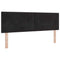 vidaXL Headboard Wall-mounted with Headboard Black 160 cm Velvet