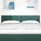 vidaXL Headboard Wall-mounted with Headboard Dark green 160 cm Velvet