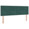 vidaXL Headboard Wall-mounted with Headboard Dark green 160 cm Velvet