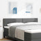 vidaXL Headboard Height Adjustable Manual Dark grey 180 cm Fabric