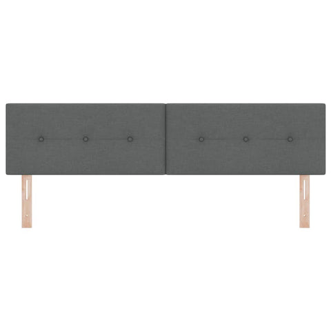 vidaXL Headboard Height Adjustable Manual Dark grey 180 cm Fabric