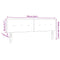 vidaXL Headboard Height Adjustable Manual Dark grey 180 cm Fabric