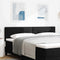 vidaXL Headboard Height Adjustable with Headboard Black 180 cm Fabric