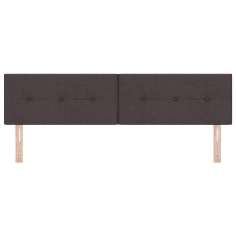 vidaXL Headboard Height Adjustable Manual Dark brown 180 cm Fabric