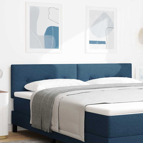 vidaXL Headboard Height Adjustable with Headboard Blue 180 cm Fabric