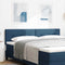 vidaXL Headboard Height Adjustable with Headboard Blue 180 cm Fabric