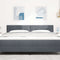 vidaXL Headboard Wall-mounted with Headboard Dark grey 180 cm Velvet