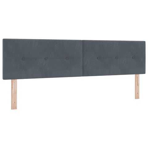 vidaXL Headboard Wall-mounted with Headboard Dark grey 180 cm Velvet