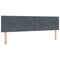 vidaXL Headboard Wall-mounted with Headboard Dark grey 180 cm Velvet
