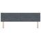 vidaXL Headboard Wall-mounted with Headboard Dark grey 180 cm Velvet