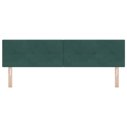 vidaXL Headboard Wall-mounted with Headboard Dark green 180 cm Velvet