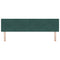 vidaXL Headboard Wall-mounted with Headboard Dark green 180 cm Velvet