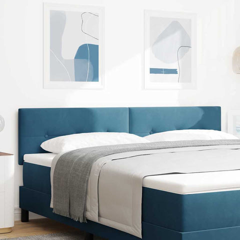 vidaXL Headboard Wall-mounted with Headboard Dark blue 180 cm Velvet