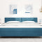vidaXL Headboard Wall-mounted with Headboard Dark blue 180 cm Velvet