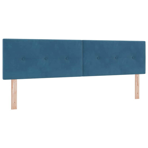 vidaXL Headboard Wall-mounted with Headboard Dark blue 180 cm Velvet