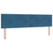 vidaXL Headboard Wall-mounted with Headboard Dark blue 180 cm Velvet