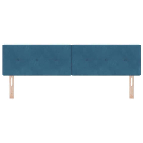 vidaXL Headboard Wall-mounted with Headboard Dark blue 180 cm Velvet