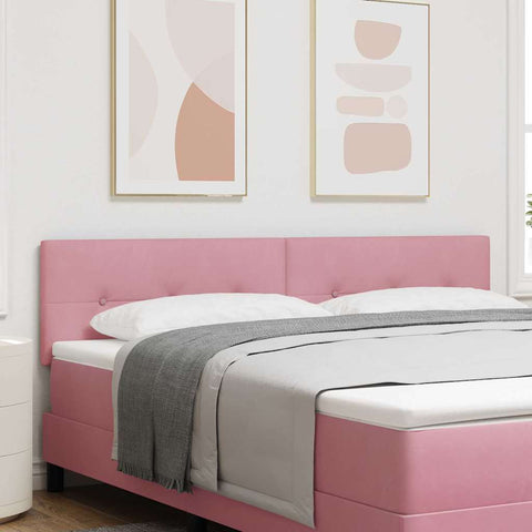 vidaXL Headboard Wall-mounted with Headboard Manual Pink 180 cm Velvet