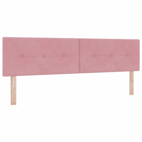 vidaXL Headboard Wall-mounted with Headboard Manual Pink 180 cm Velvet