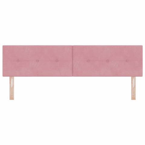 vidaXL Headboard Wall-mounted with Headboard Manual Pink 180 cm Velvet