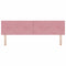 vidaXL Headboard Wall-mounted with Headboard Manual Pink 180 cm Velvet