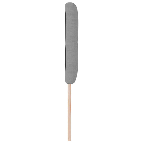 vidaXL Headboard Height Adjustable Manual Light grey 200 cm Fabric