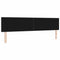 vidaXL Headboard Height Adjustable Manual Dark grey 200 cm Fabric