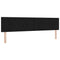 vidaXL Headboard Height Adjustable with Headboard Black 200 cm Fabric