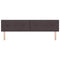 vidaXL Headboard Height Adjustable Manual Dark brown 200 cm Fabric