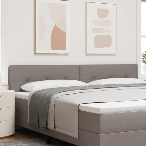 vidaXL Headboard Height Adjustable with Headboard Taupe 200 cm Fabric