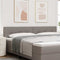 vidaXL Headboard Height Adjustable with Headboard Taupe 200 cm Fabric