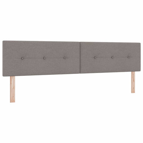 vidaXL Headboard Height Adjustable with Headboard Taupe 200 cm Fabric