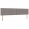 vidaXL Headboard Height Adjustable with Headboard Taupe 200 cm Fabric