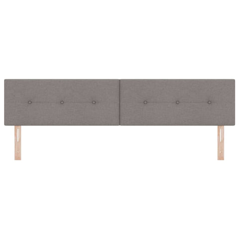vidaXL Headboard Height Adjustable with Headboard Taupe 200 cm Fabric