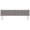 vidaXL Headboard Height Adjustable with Headboard Taupe 200 cm Fabric
