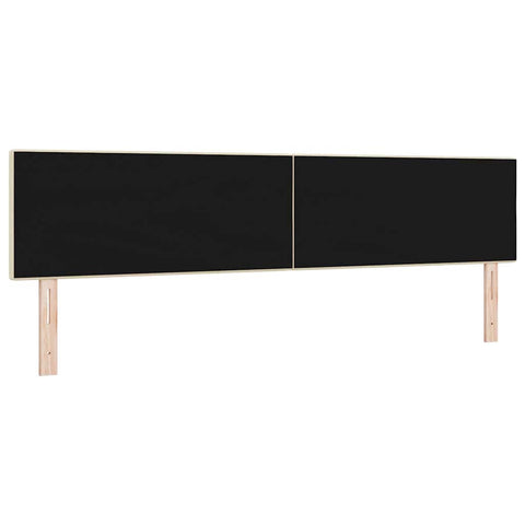 vidaXL Headboard Height Adjustable with Headboard Cream 200 cm Fabric