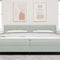 vidaXL Headboard Wall-mounted with Headboard Light grey 200 cm Velvet