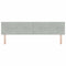 vidaXL Headboard Wall-mounted with Headboard Light grey 200 cm Velvet