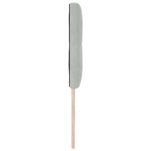 vidaXL Headboard Wall-mounted with Headboard Light grey 200 cm Velvet