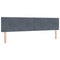 vidaXL Headboard Wall-mounted with Headboard Dark grey 200 cm Velvet