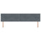 vidaXL Headboard Wall-mounted with Headboard Dark grey 200 cm Velvet
