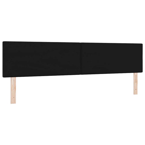 vidaXL Headboard Wall-mounted with Headboard Black 200 cm Velvet