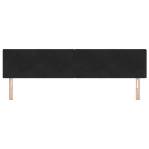 vidaXL Headboard Wall-mounted with Headboard Black 200 cm Velvet