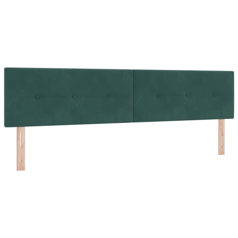 vidaXL Headboard Wall-mounted with Headboard Dark green 200 cm Velvet